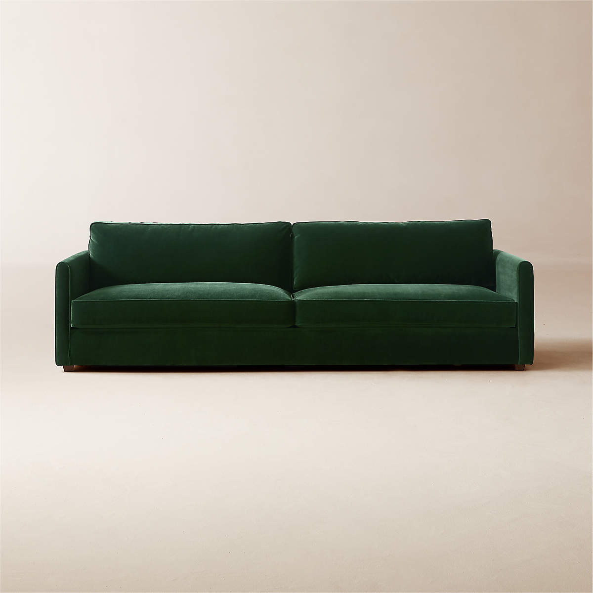 Malea 100" Green Velvet Sofa thumbnail 6