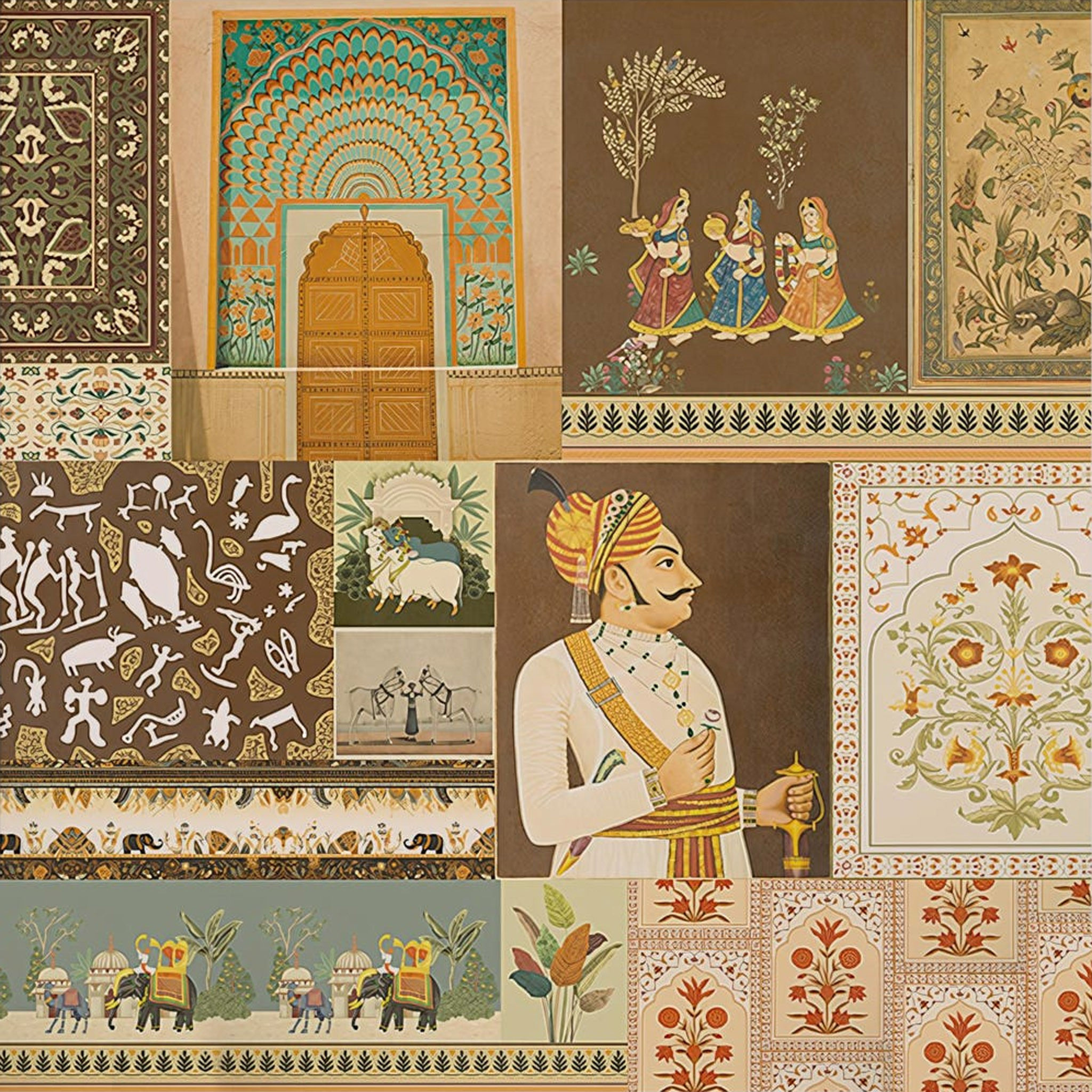 Indian Historic Collage Wallpaper thumbnail 5