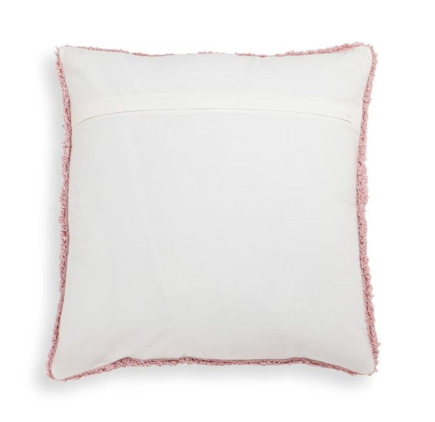 Blossom Tufted Cotton 20" Square Accent Pillow thumbnail 3