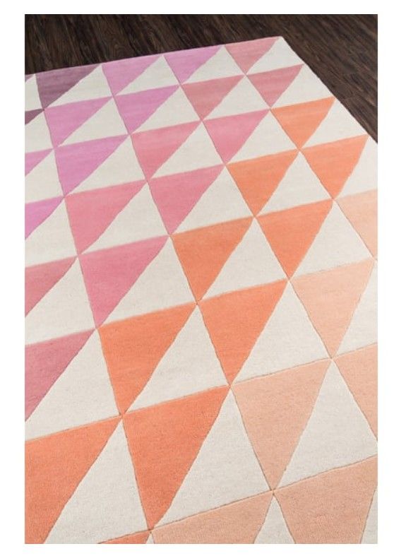 Delmar Agatha Side Triangle Pink Area Rug thumbnail 2