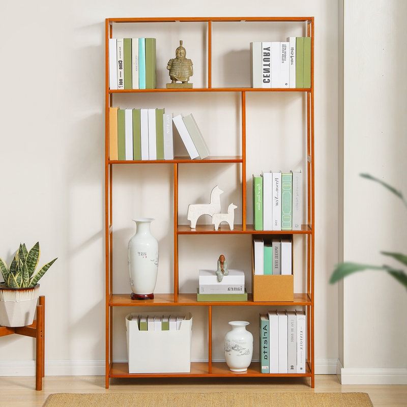 Bargersville Bamboo 5 Tiers Etagere Bookcase thumbnail 3