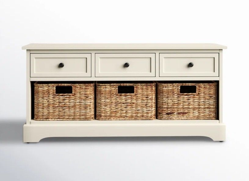 Adayla Solid Wood Drawers Storage Bench thumbnail 3