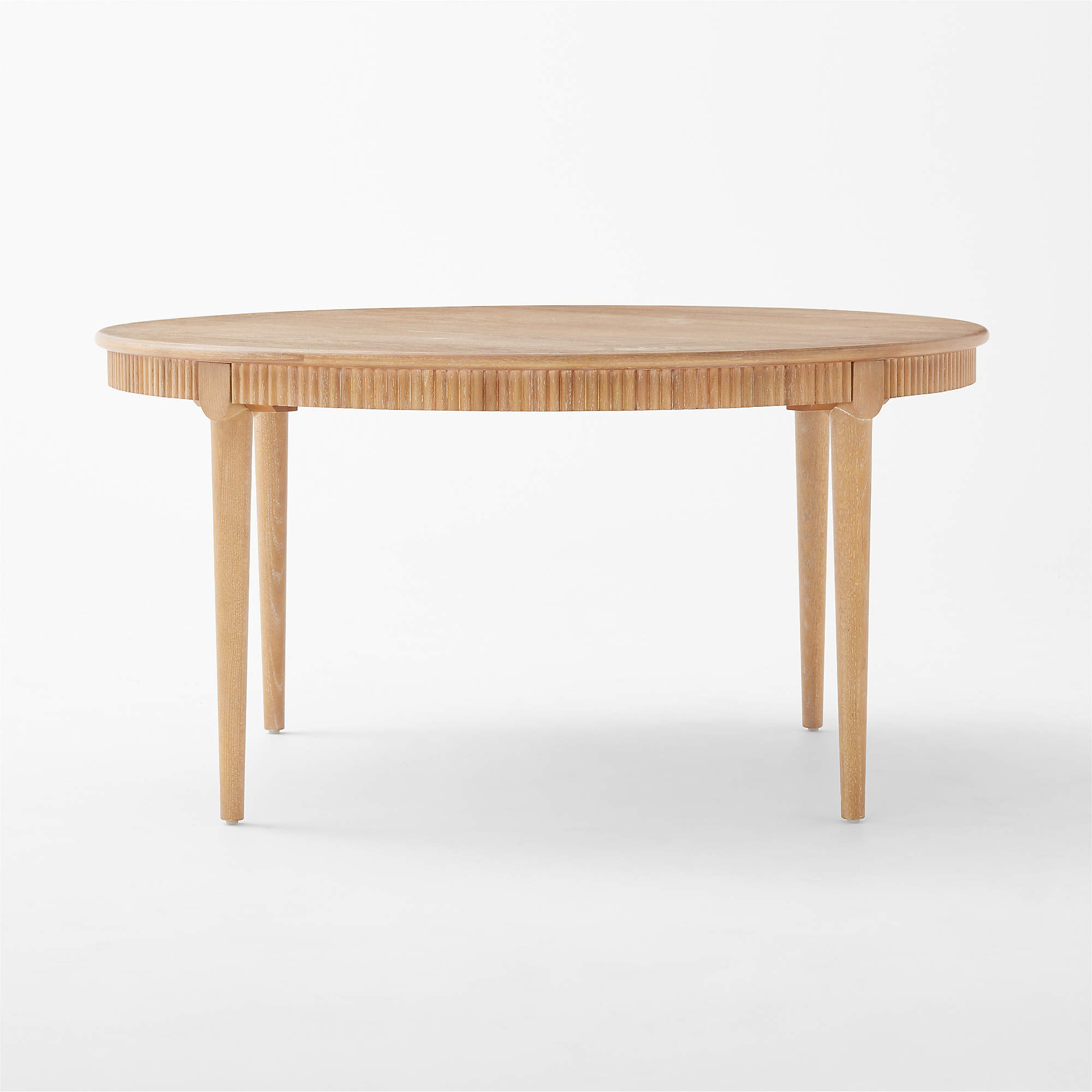 Providence Round Cerused Oak Dining Table thumbnail 2