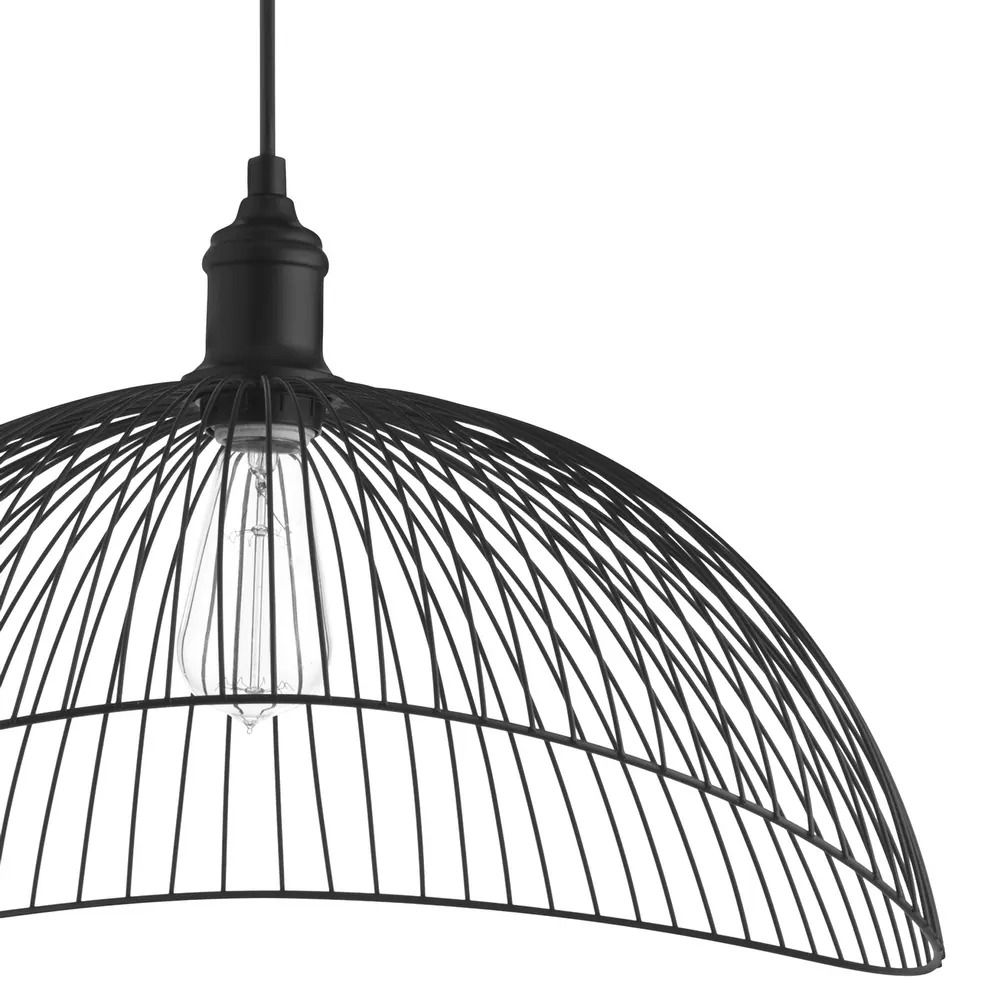 Sylvia River of Goods Metal Woven Curved Shade Pendant Light thumbnail 3
