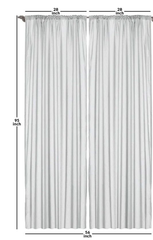 Polyester Room Darkening Sliding Panel Pair thumbnail 3