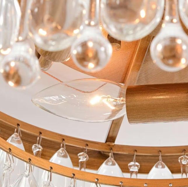 Adela Brushed Brass 3 light Flush Mount thumbnail 3