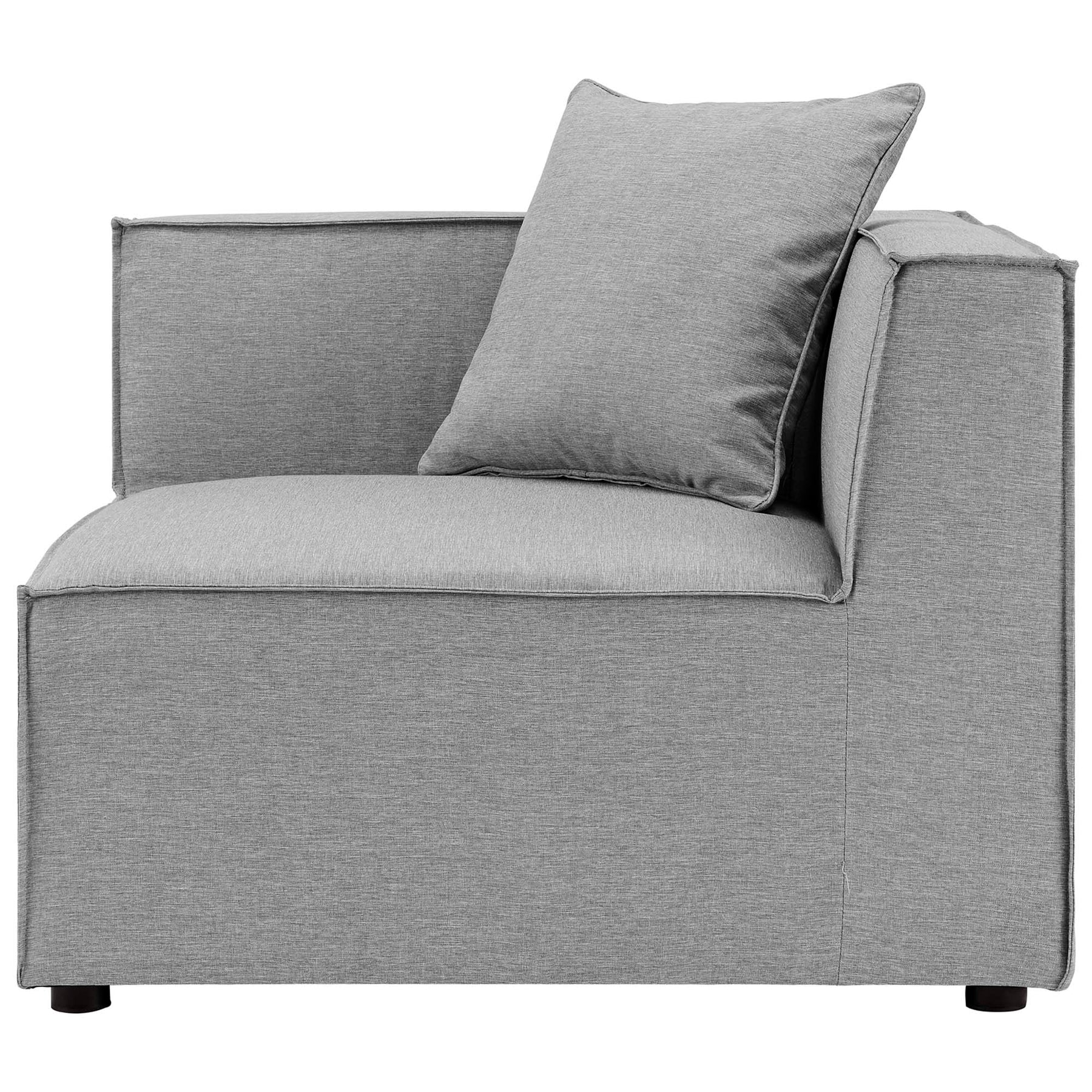 Sierra 4-Piece Outdoor Patio Upholstered Sectional Sofa thumbnail 2