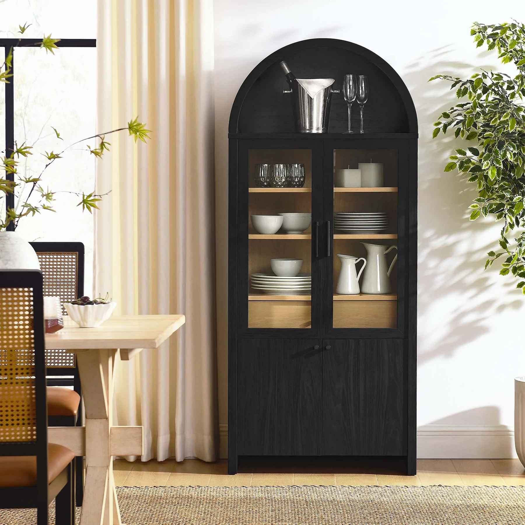 Ellis Arched Tall Display Cabinet thumbnail 2