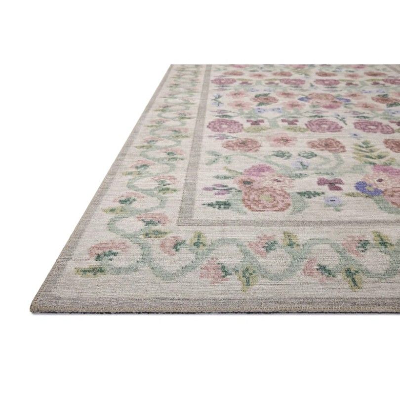 Rifle Paper Co x Loloi Rosa Ivory Area Rug thumbnail 2
