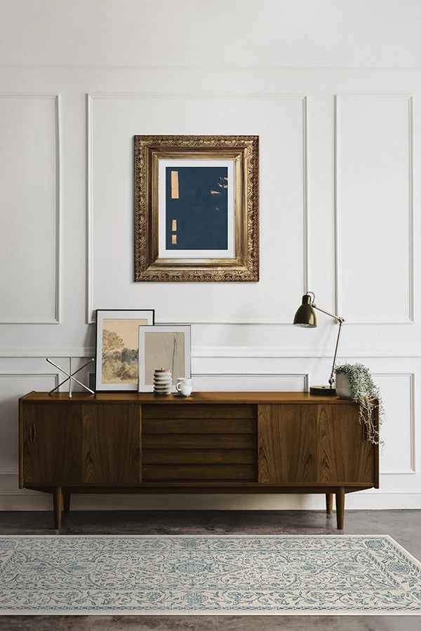 Vianna Blue & Ivory Rug thumbnail 2