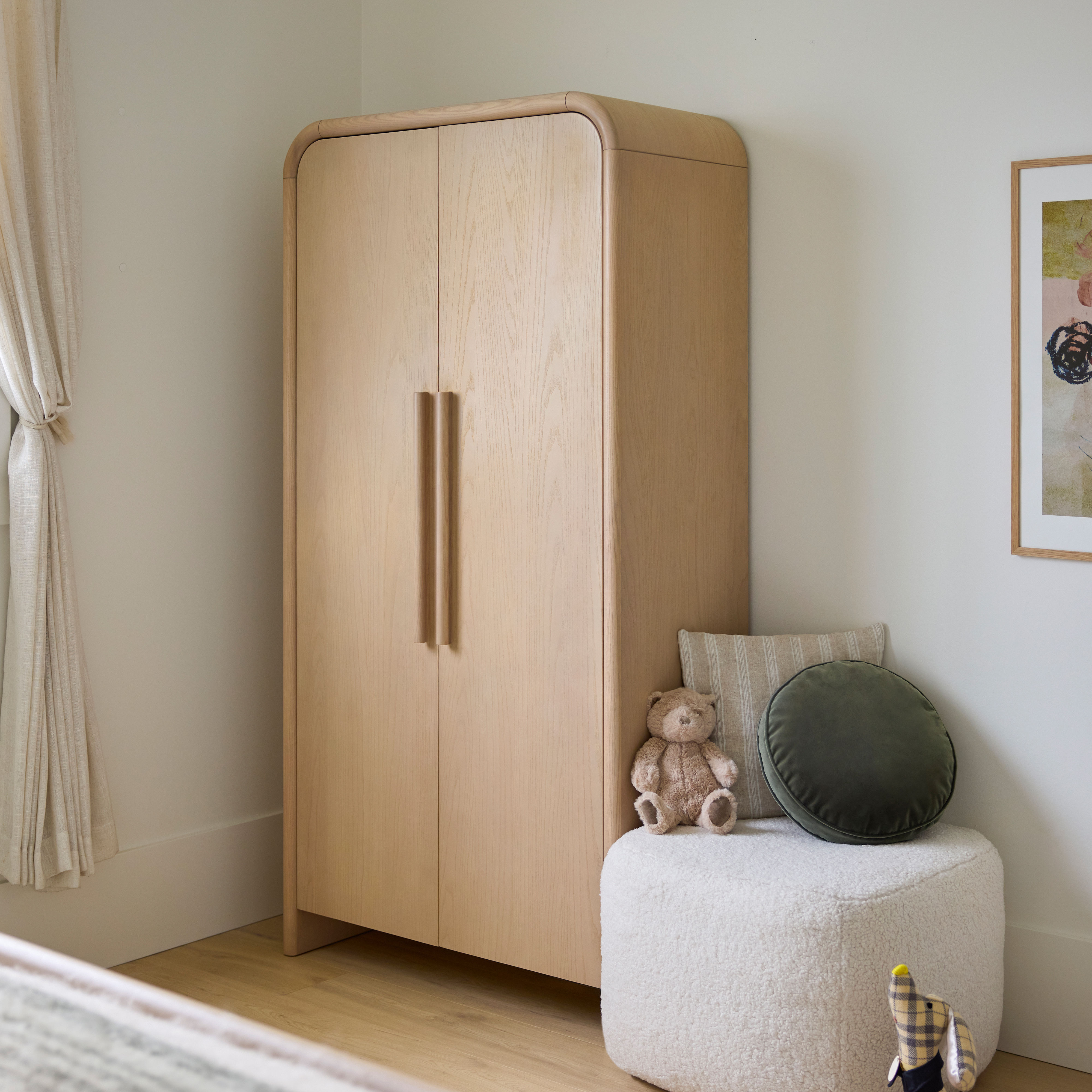 Faydra Enclosed Bookcase Natural Ash thumbnail 2
