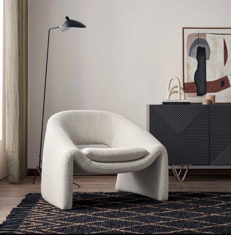 Sacha Performance Boucle Armchair thumbnail 3