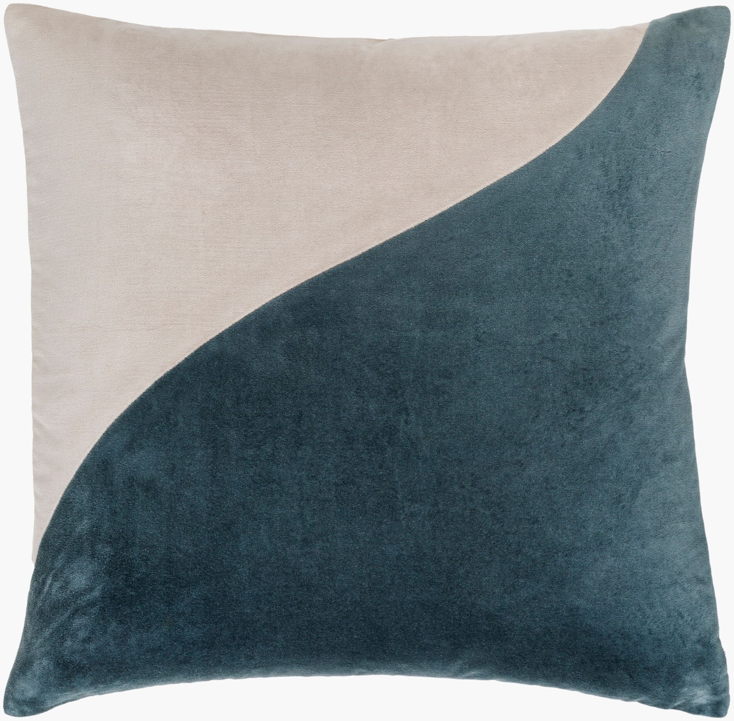 Swoosh Cotton Velvet Pillow 18x18