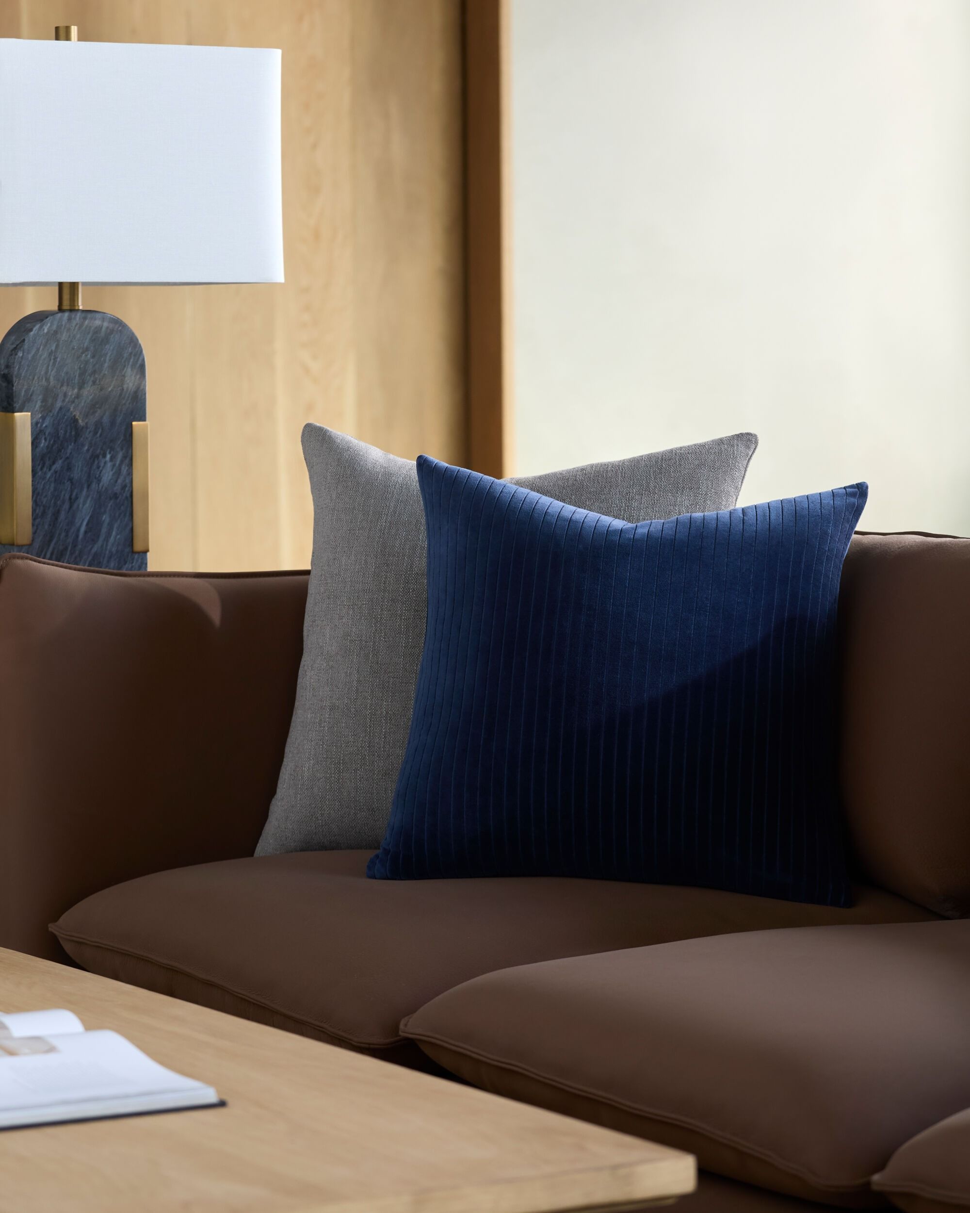 Velvet Stripes Pillow 20x20 thumbnail 2