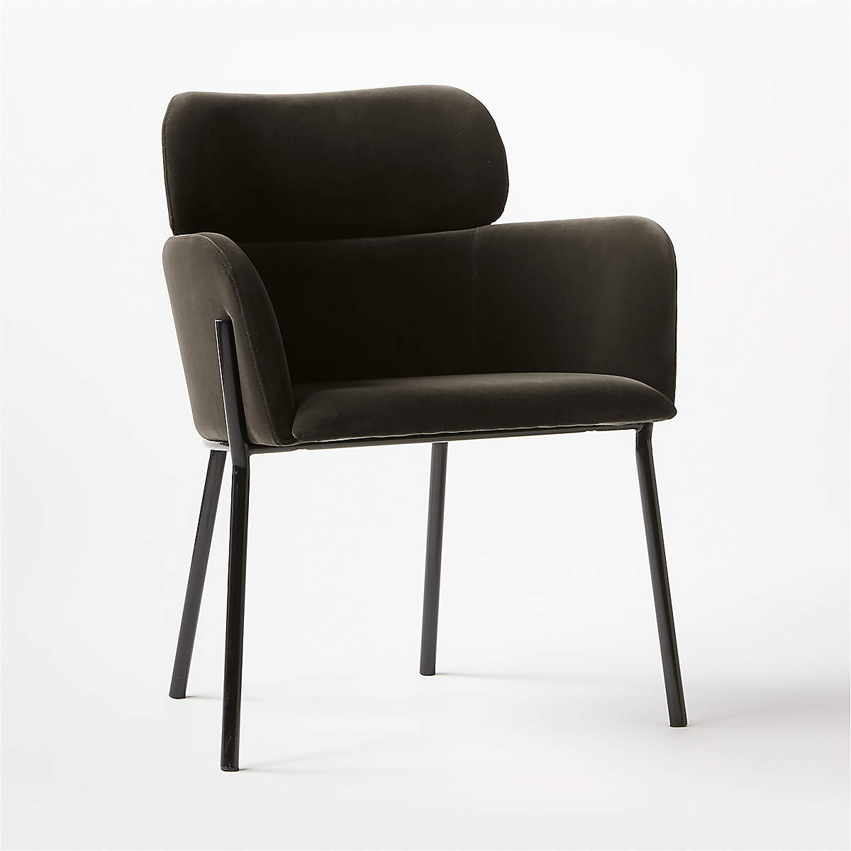 AZALEA MINK VELVET DINING CHAIR thumbnail 2