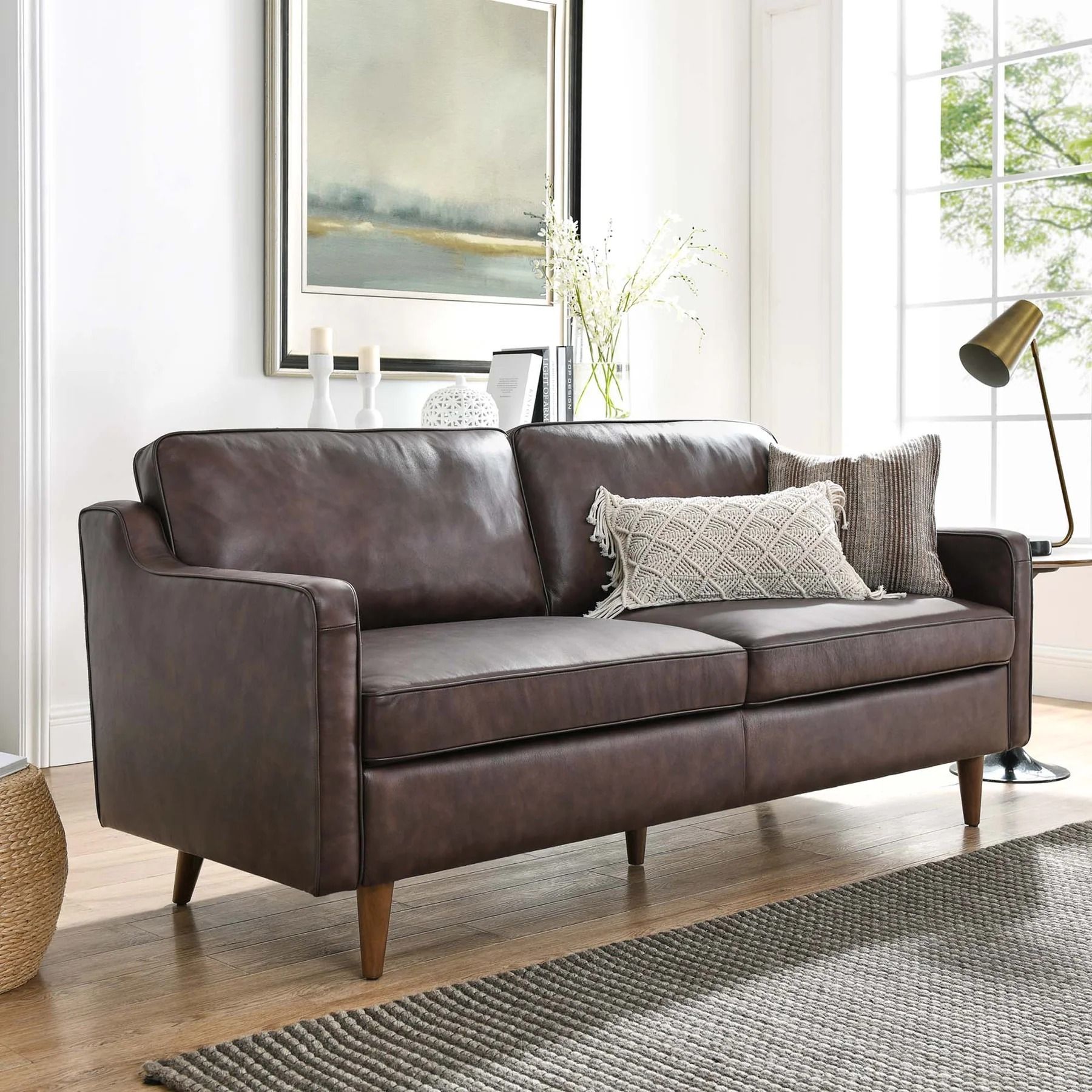 Impress Genuine Leather Sectional thumbnail 2