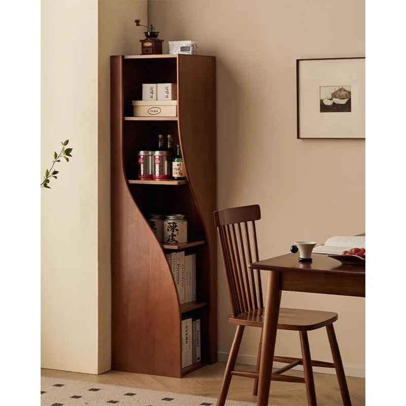 Walnut color Standard Solid Wood Bookcases thumbnail 2