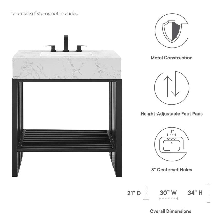 Gleam 30" Bathroom Vanity thumbnail 5