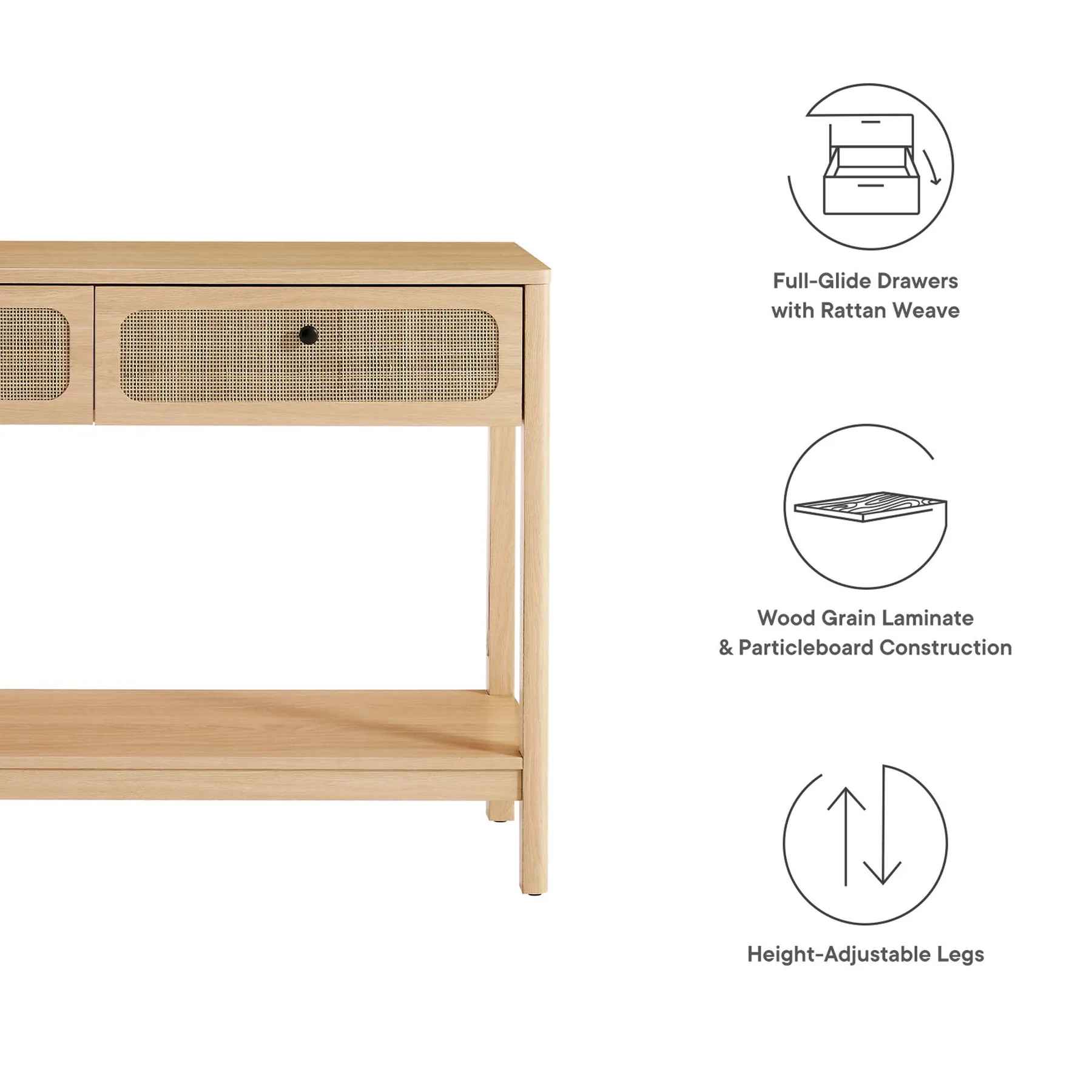 Chantilly Walnut Entrance Console Table thumbnail 7