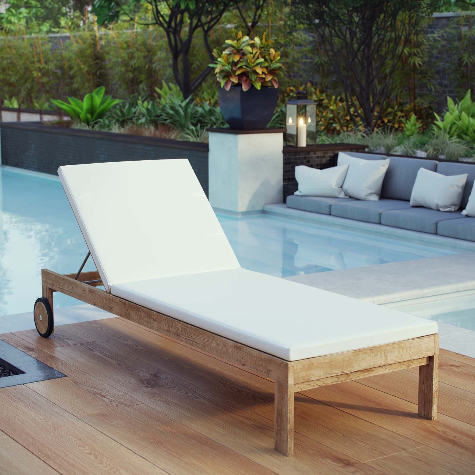 Urban Oasis Patio Teak Chaise thumbnail 2