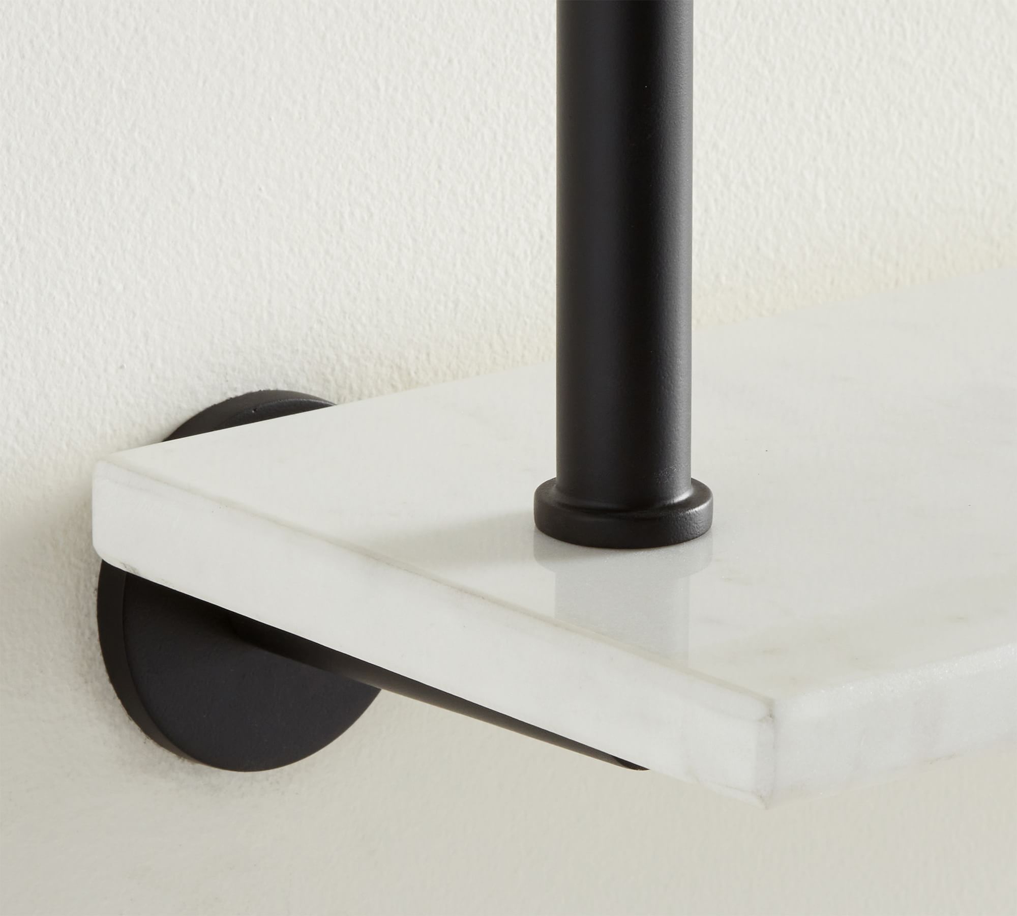 Linden Handcrafted Double Marble Shelf thumbnail 3