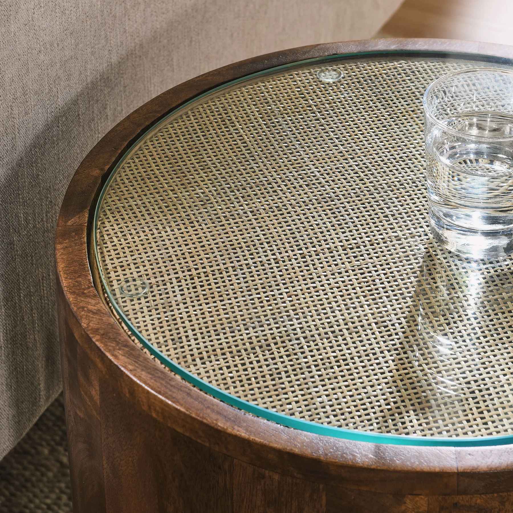 Tuscany Rustic Rattan Side Table thumbnail 4