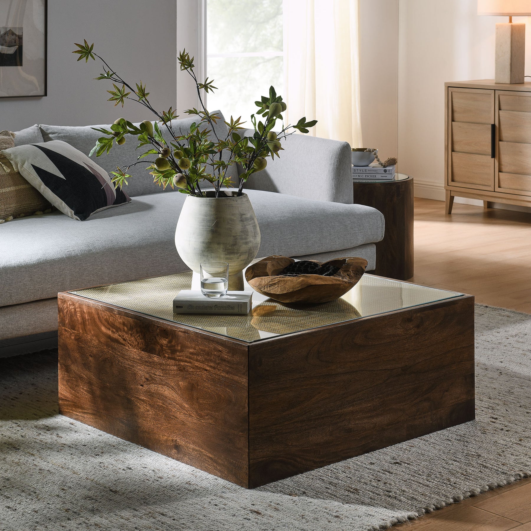 Trellis Square Style Coffee Table thumbnail 2