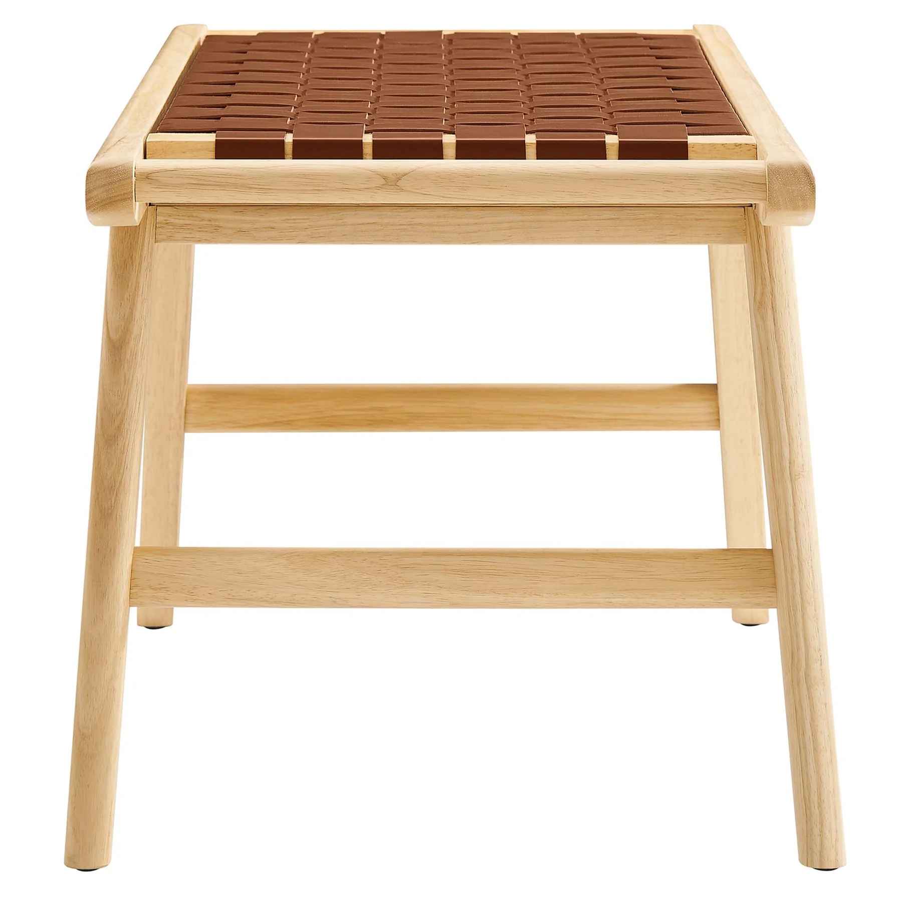 Shelby Synthetic Leather Wood Bench thumbnail 4
