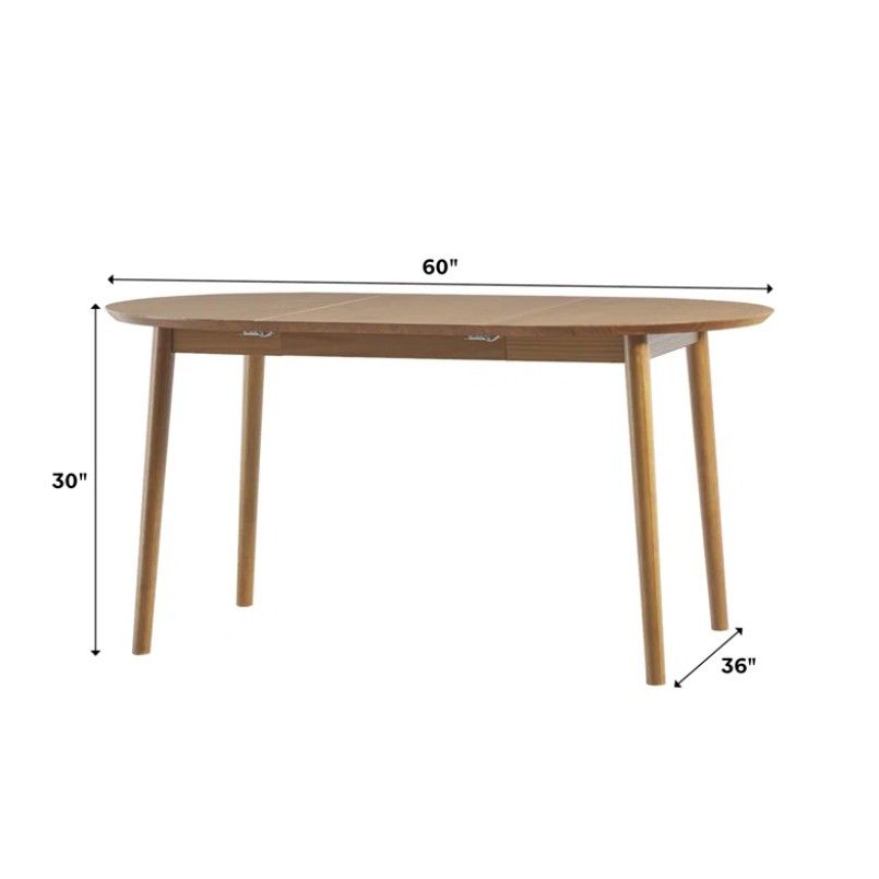 Linelle Solid Wood Extendable Dining Table thumbnail 6