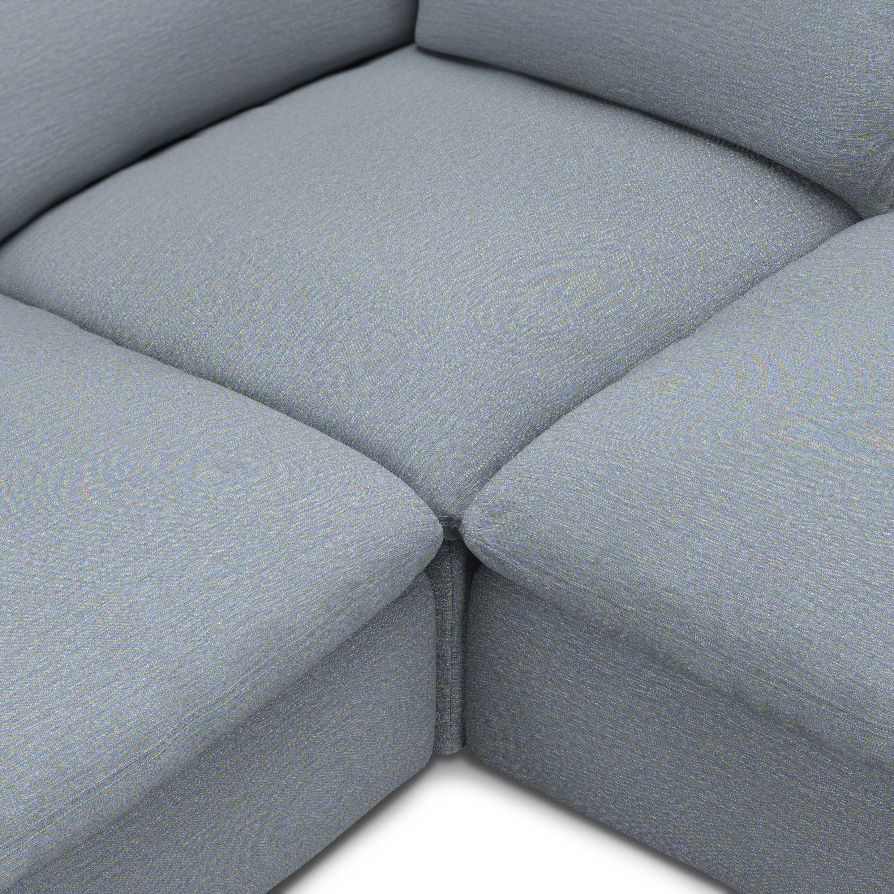 Leigh Modular Corner Sectional Silver Light Blue thumbnail 6