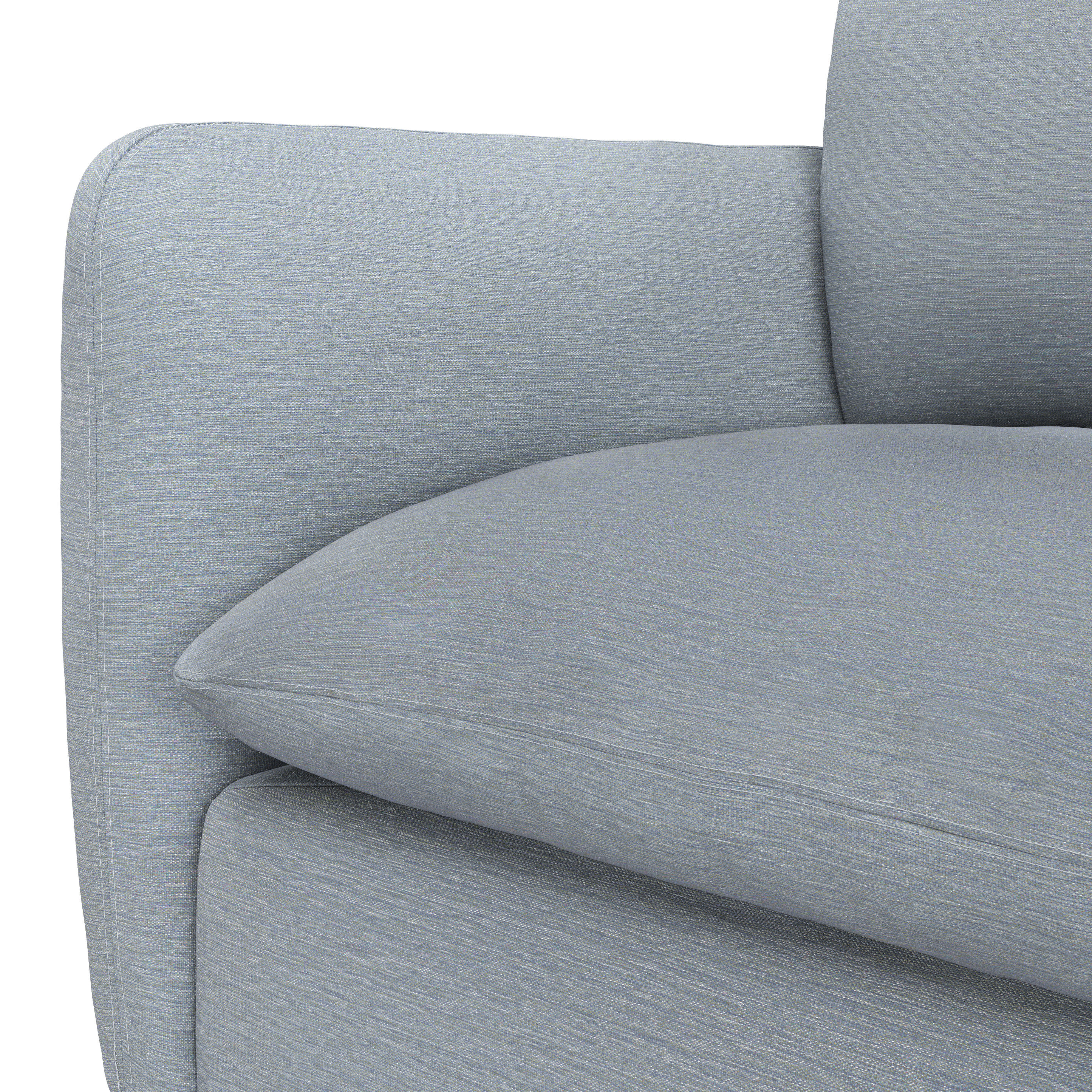 Leigh Modular Corner Sectional Silver Light Blue thumbnail 7