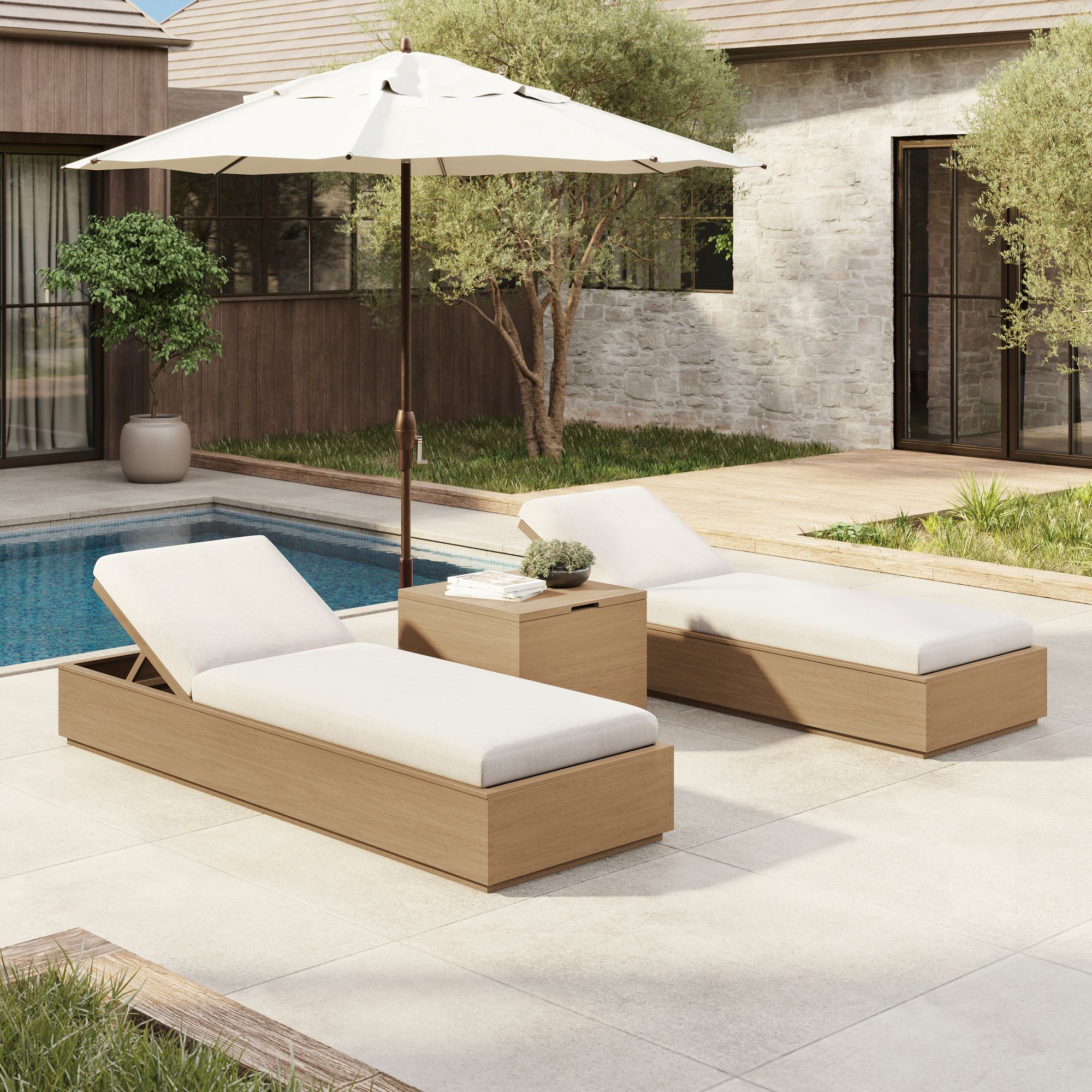 Telluride Outdoor Chaise Lounge thumbnail 2