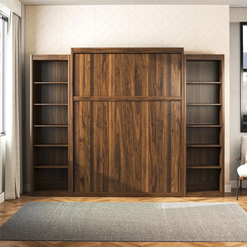 Wexford Murphy Bed with Side Storage Bookcases thumbnail 2