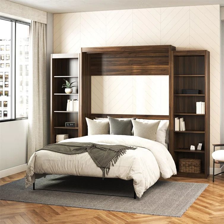 Wexford Murphy Bed with Side Storage Bookcases thumbnail 5