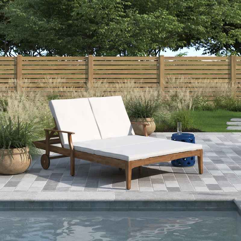 Reisterstown 79.25 Long Reclining Acacia Double Chaise thumbnail 2