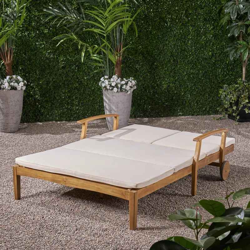 Reisterstown 79.25 Long Reclining Acacia Double Chaise thumbnail 6