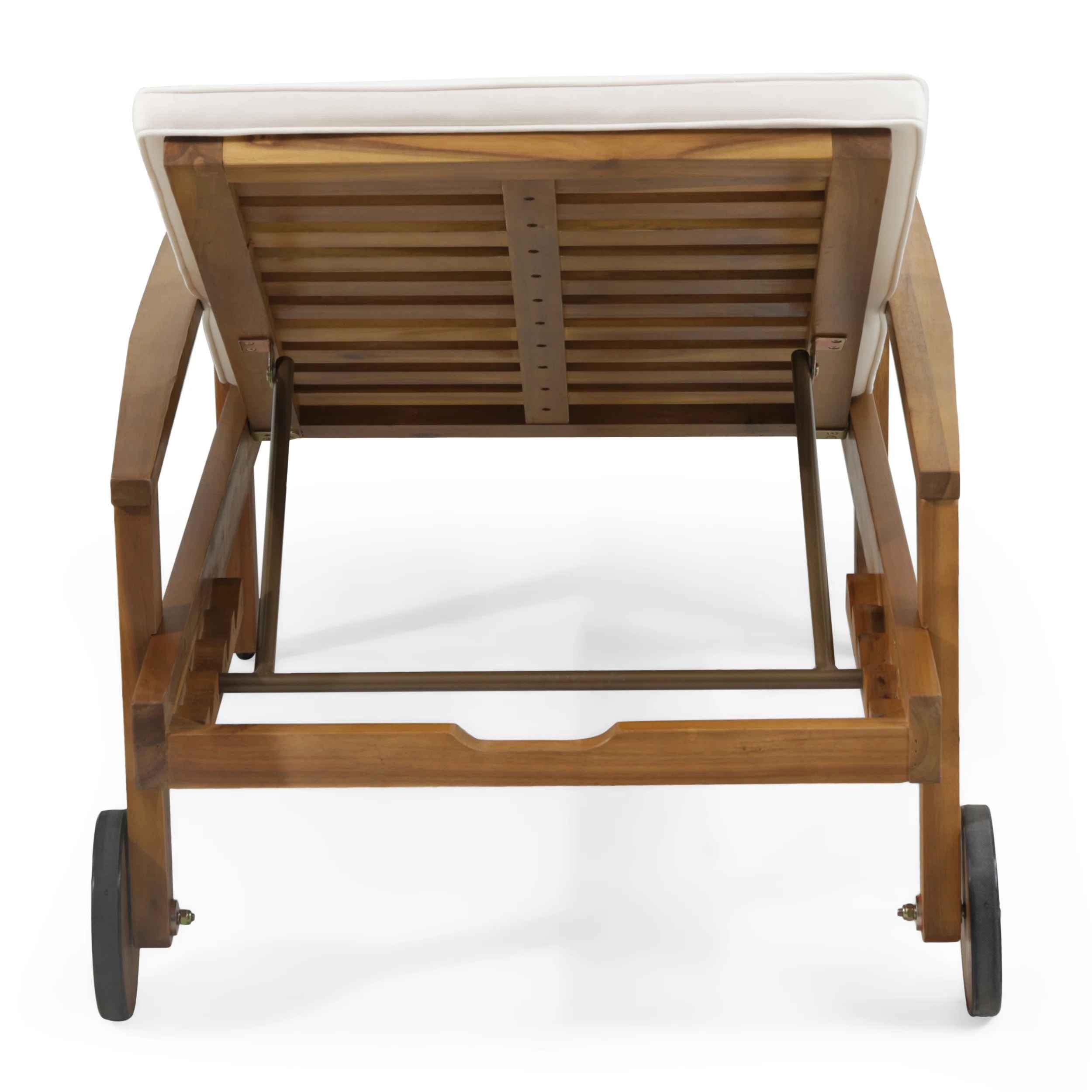 Saeon Outdoor Acacia Chaise Lounge Set thumbnail 5