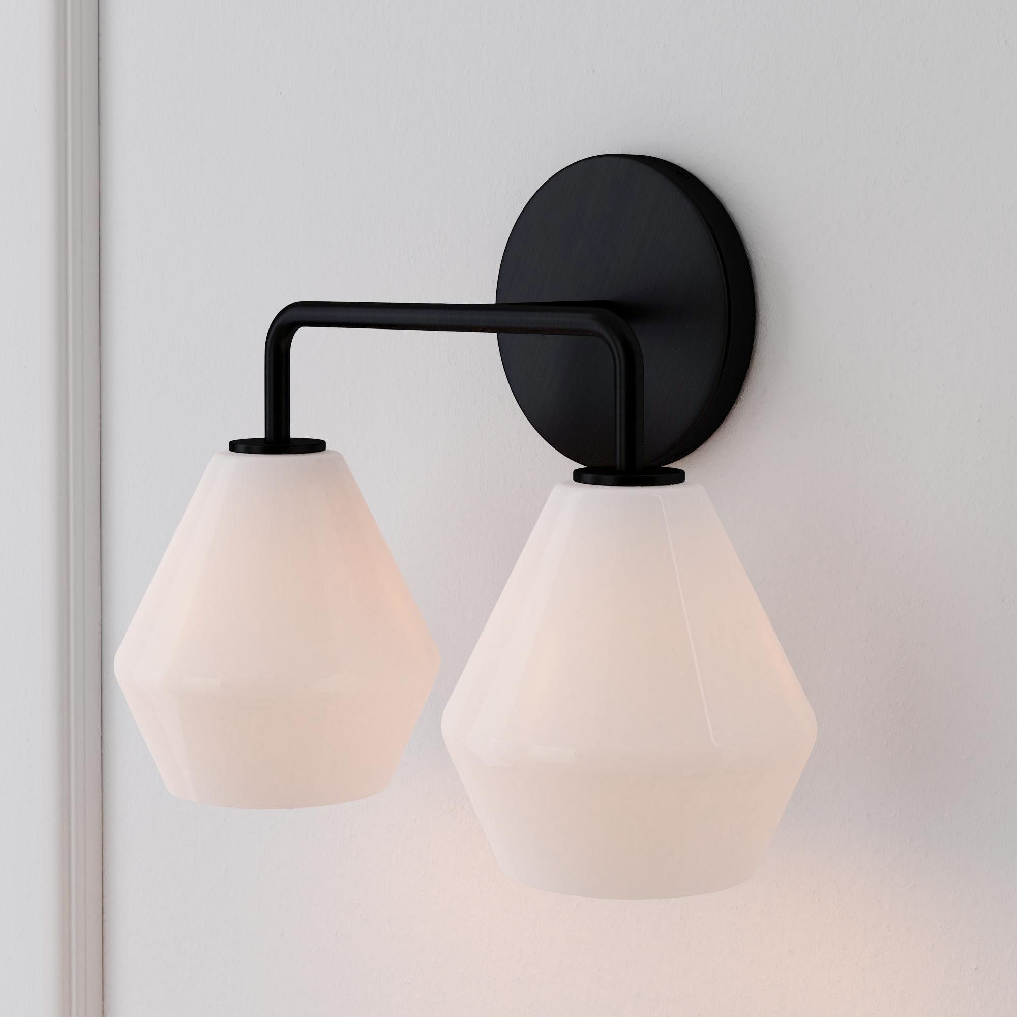 Sculptural 2 Light Geo Sconce thumbnail 2