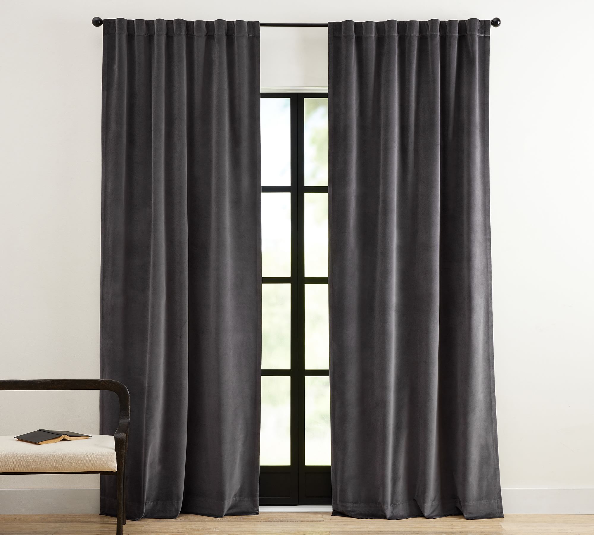 Velvet Twill Blackout Curtain thumbnail 2
