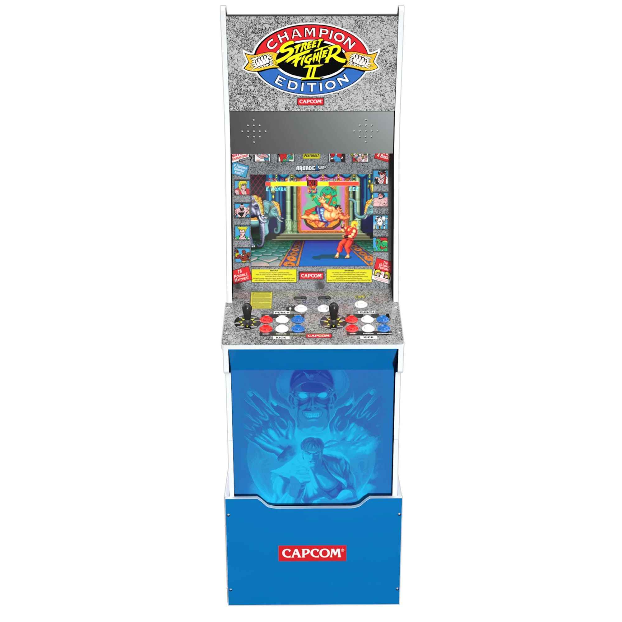 Arcade1Up Street Fighter II Champion Edition Big Blue Arcade Machine thumbnail 2