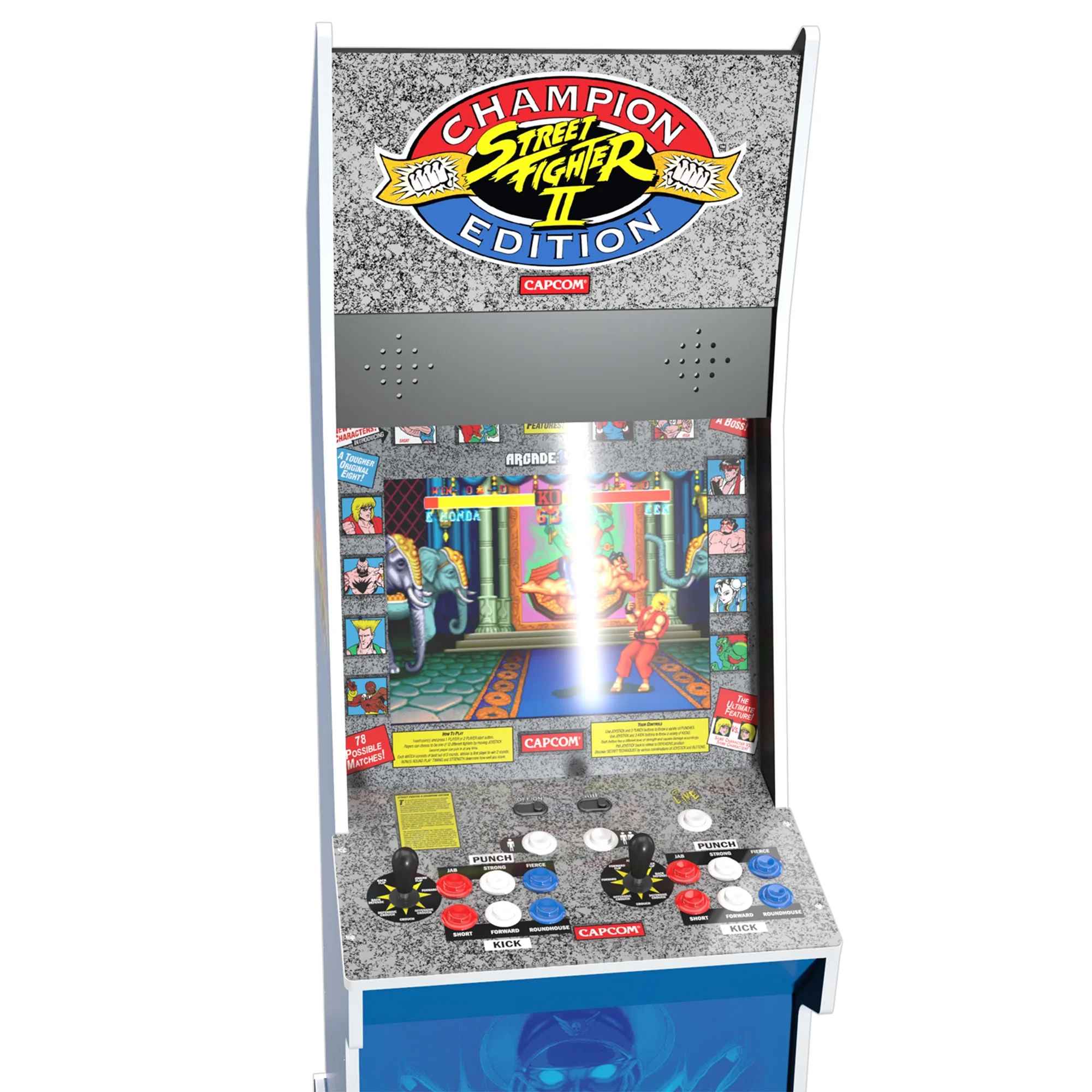 Arcade1Up Street Fighter II Champion Edition Big Blue Arcade Machine thumbnail 4