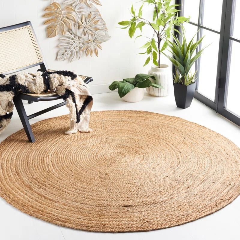 Arria Hand Woven Jute Rug 8'x8' thumbnail 2