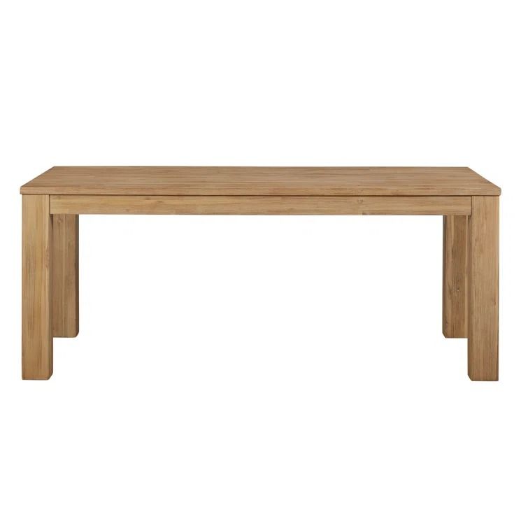 Bozrah 75 Acacia Solid Wood Dining Table thumbnail 3