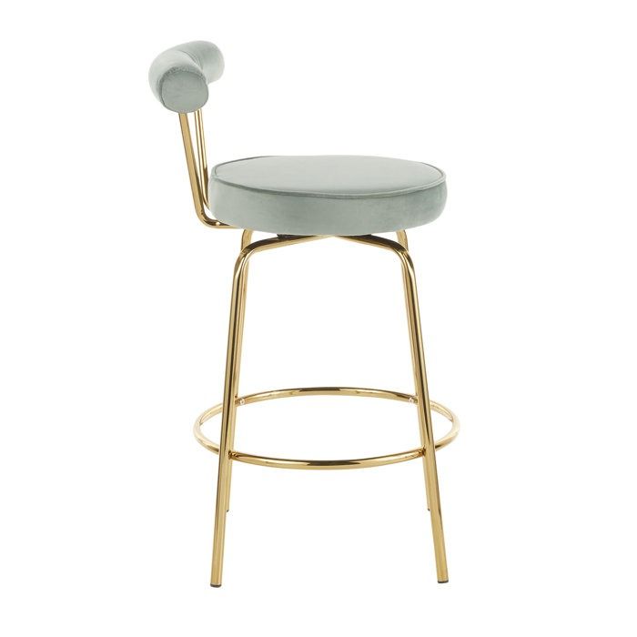 Kayson Swivel Upholstered Counter Stool thumbnail 3