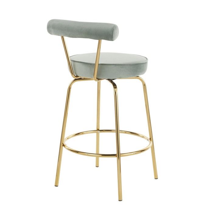 Kayson Swivel Upholstered Counter Stool thumbnail 4