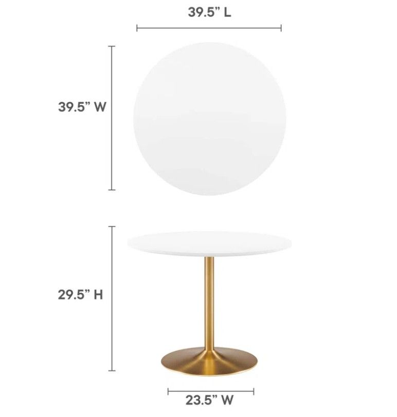 Modway Amuse 40" Dining Table thumbnail 3