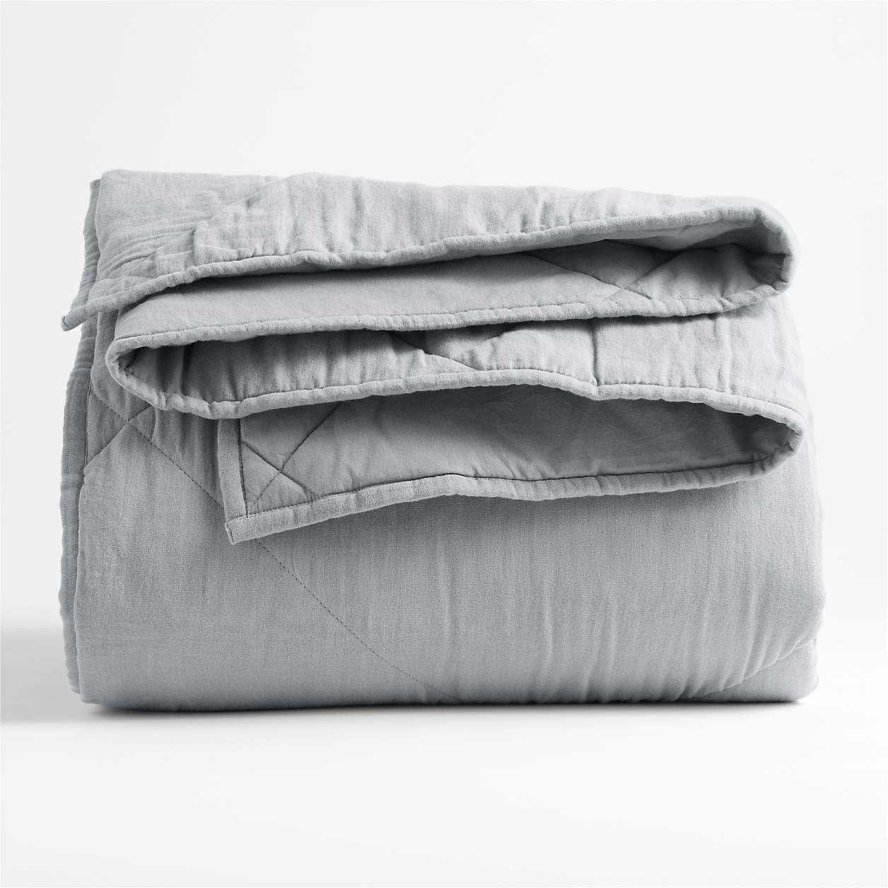 Supersoft Kids Mist Blue Gauze Cotton Quilt-Twin thumbnail 4