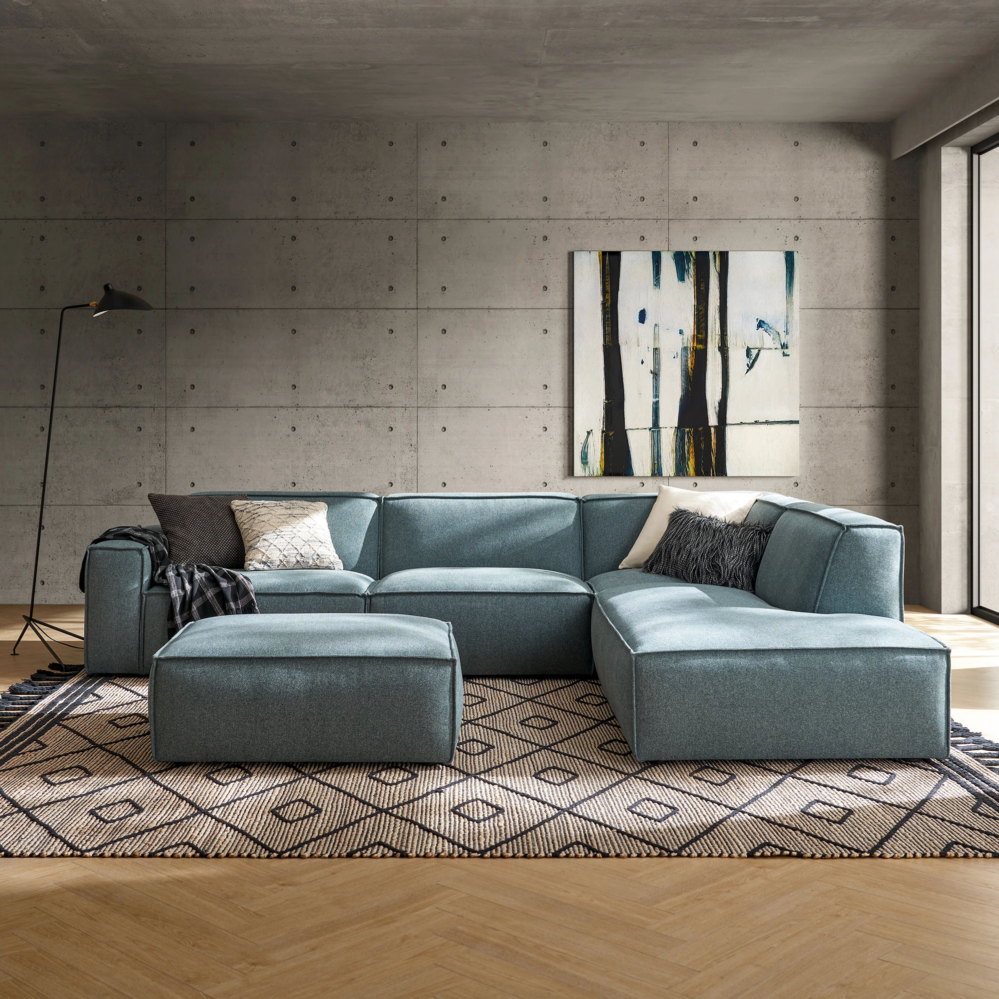 Jonathan Extended Side Chaise Sectional Sofa thumbnail 2