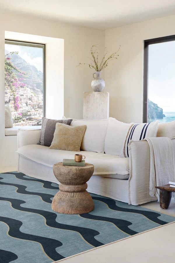 Onda Slate Blue Rug 9'x12' thumbnail 2