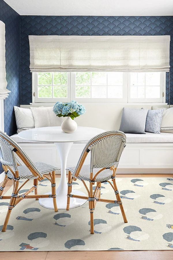 Gray Malin Sunshade Ivory and Dusk Blue Rug 9'x12' thumbnail 3